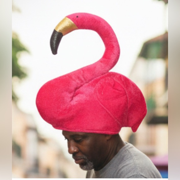 None Accessories - Pink Flamingo Hat NWOT